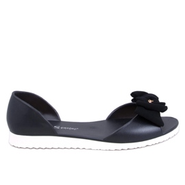 Ballerines bout ouvert Meliski Agathe Noir le noir
