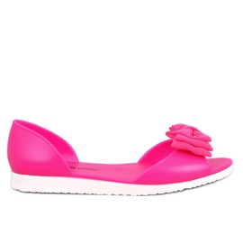 Ballerines bout ouvert Meliski Agathe Fuchsia rose