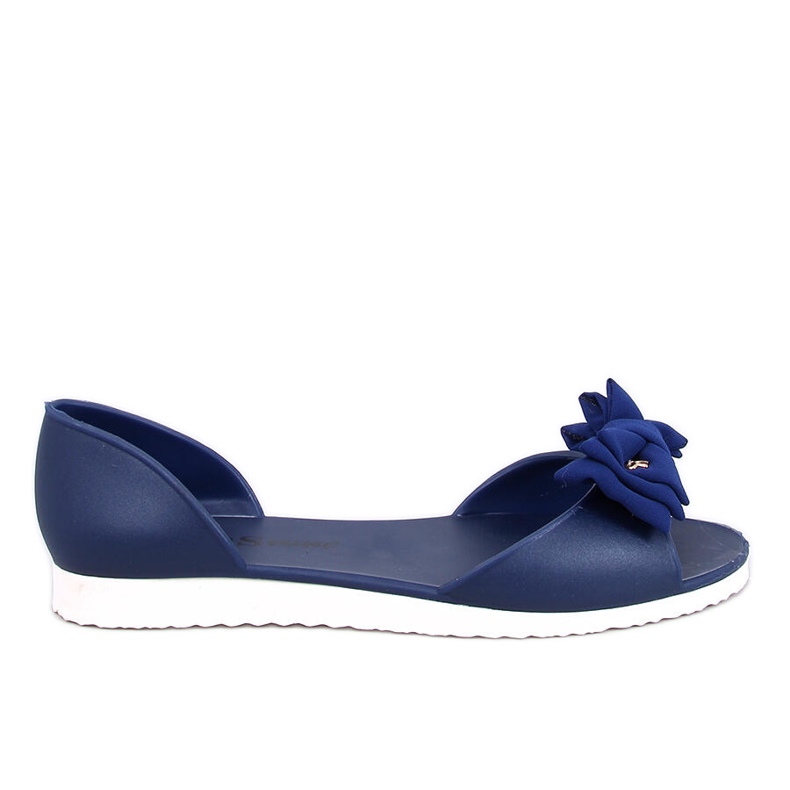 Ballerines bout ouvert Meliski Agathe Marine bleu