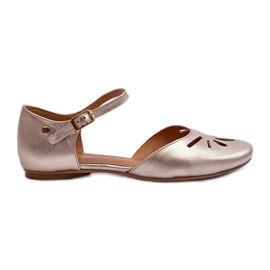 Sandales en cuir pour femmes Maciejka 06641-25 Doré