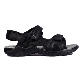 Sandales noires femme sport le noir
