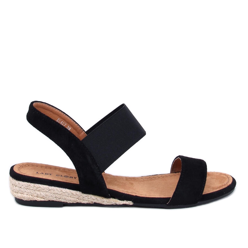 Amalf Sandales espadrilles compensées basses noires le noir Amalf Sandales espadrilles compensées basses noires le noir