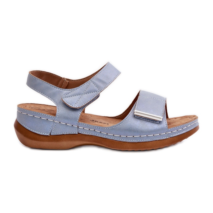 Evento Sandales Velcro Confortables Femme Bleu Iphiope Evento Sandales Velcro Confortables Femme Bleu Iphiope