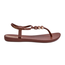 Sandales plates pour femmes tongs 83507 Ipanema Class Blown Up Sandal Fem Marron brun