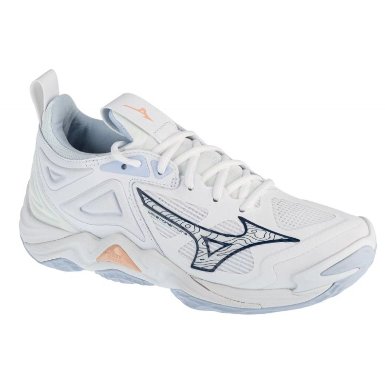 Chaussures de volley-ball Mizuno Wave Momentum 3 W V1GC231200, blanches