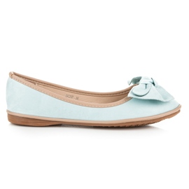Seastar Ballerines en daim bleu