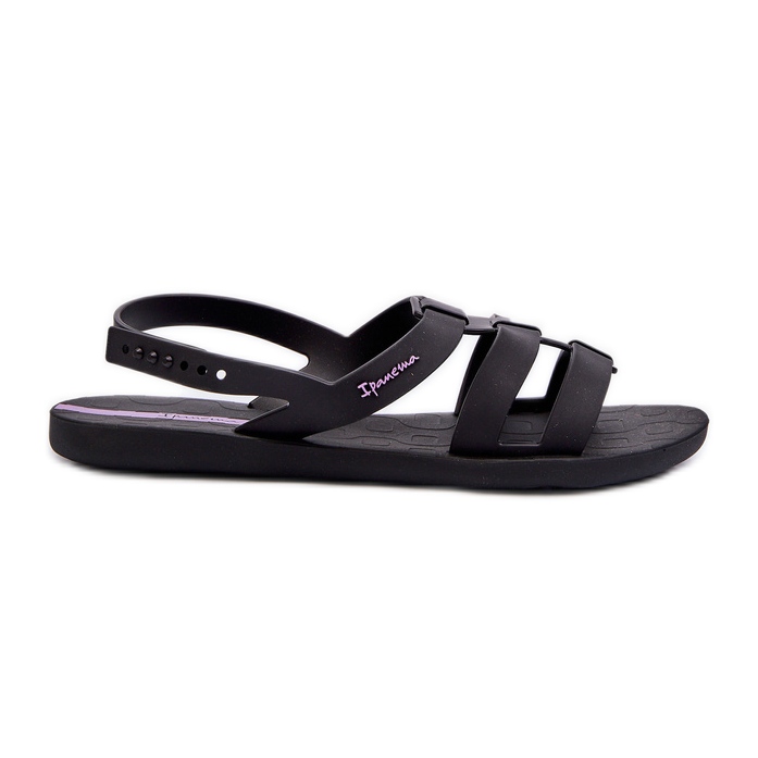 Sandales plates pour femmes 83516 Ipanema Style Sandal Fem Noir le noir