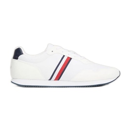 Chaussures Tommy Hilfiger Lo Runner Mix M FM0FM04958YBS blanc