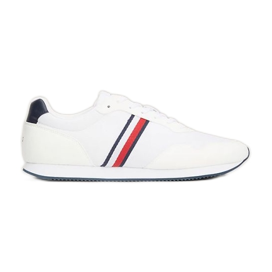 Chaussures Tommy Hilfiger Lo Runner Mix M FM0FM04958YBS blanche