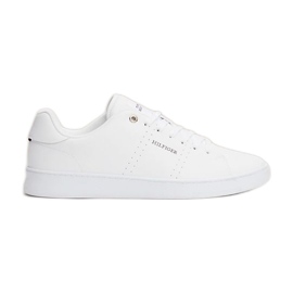 Chaussures Tommy Hilfiger Court Cupsole Rwb Lth W FM0FM04966YBS blanc