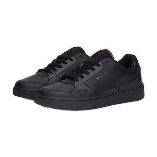 Chaussures Tommy Hilfiger Basket Core Leather Ess M FM0FM05040BDS le noir