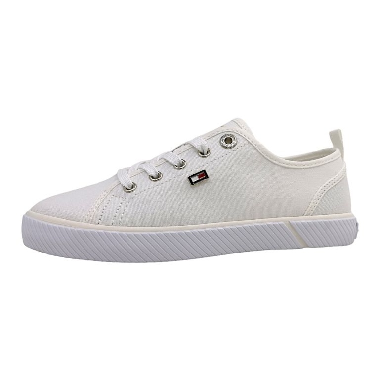 Baskets en toile Tommy Hilfiger Vulc W FW0FW08063YBS blanche