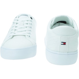 Chaussures Tommy Hilfiger Hi Vulc Low Canvas M FM0FM04882YBS blanc
