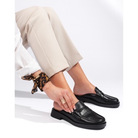 Tongs noires à semelle épaisse le noir Tongs noires à semelle épaisse le noir