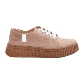 Baskets Femme Memory Foam System Big Star NN276002 Beige foncé