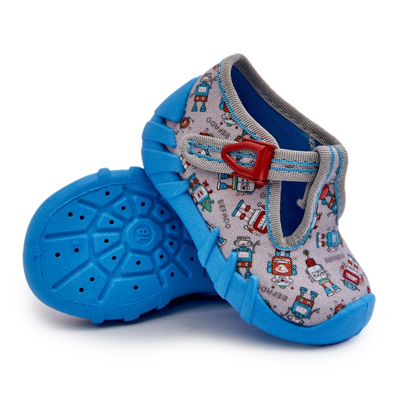 Chaussons Confortables Enfant BEFADO 110N483 Bleu-Gris Chaussons Confortables Enfant BEFADO 110N483 Bleu-Gris