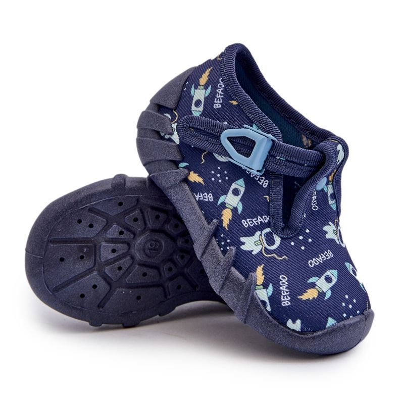 Chaussons Confortables Enfant BEFADO 110N482 Bleu Marine