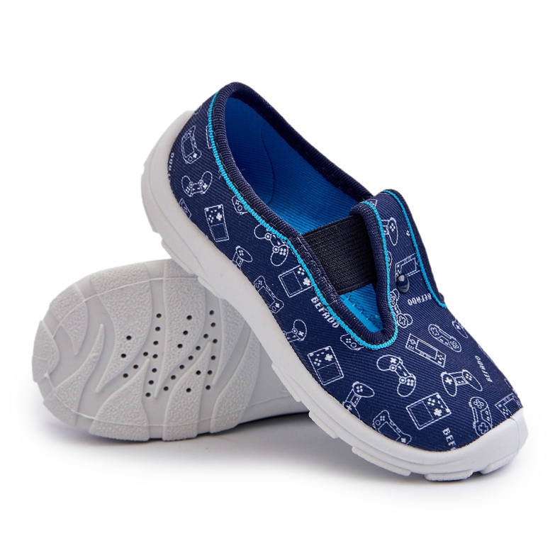 Befado Chaussons Enfants Chaussons Chaussures 975X182 Bleu Marine