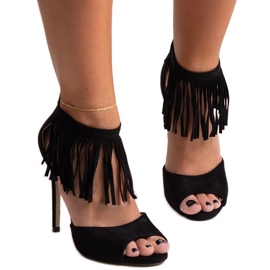 Sandales à talons hauts Molines noires