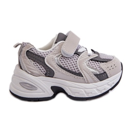 Baskets Velcro Enfant Chaussures De Sport Gris Rulagia