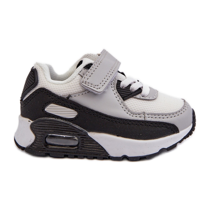 Baskets Velcro Enfant Gris Krissandra