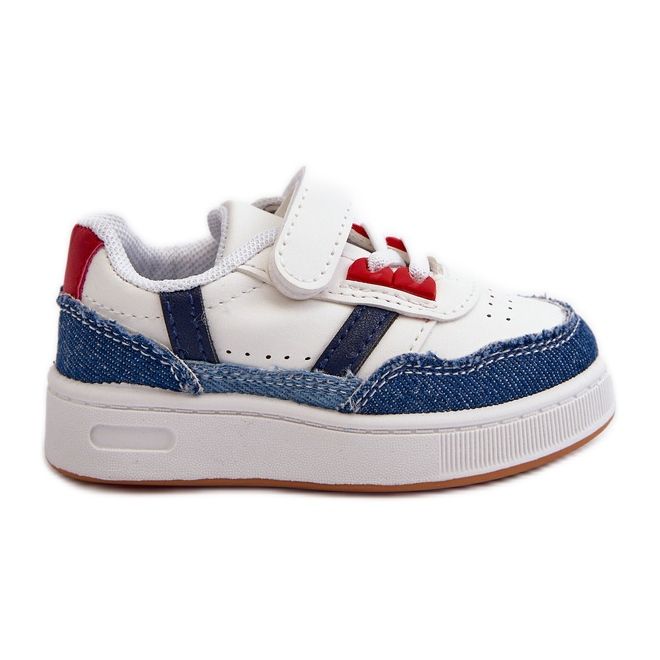 Chaussures de sport classiques en denim Marlin pour enfants bleu