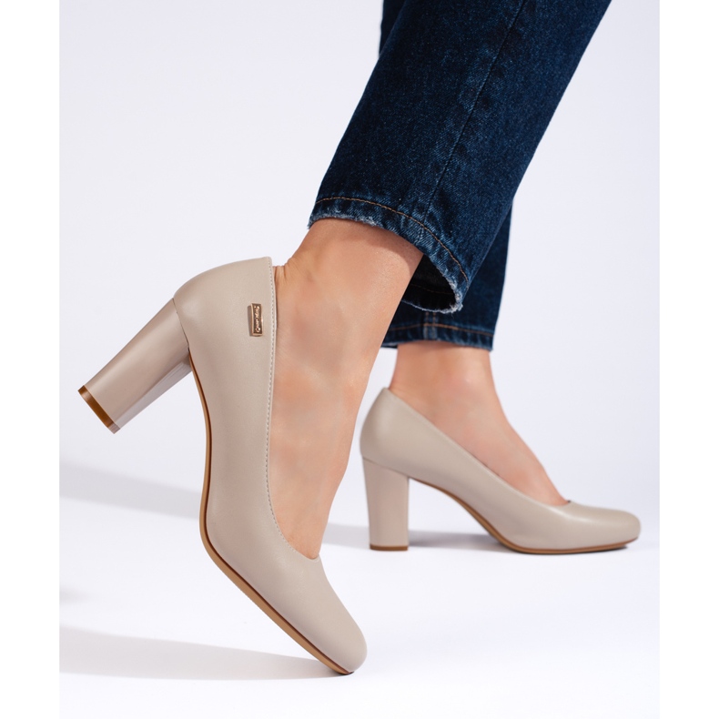 Escarpins à talons hauts gris confortables pour femmes de Sergio Leone Escarpins à talons hauts gris confortables pour femmes de Sergio Leone