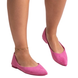 Ballerines Mays à bout pointu rose