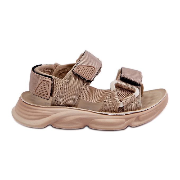 Sandales pour enfants avec fermeture velcro, Beige Orretta Sandales pour enfants avec fermeture velcro, Beige Orretta