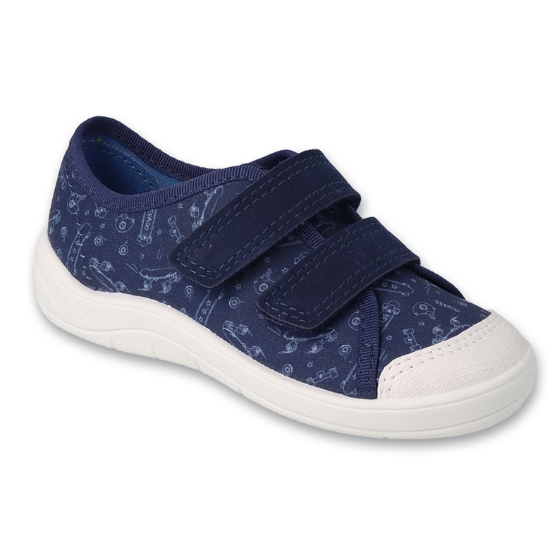 Befado chaussons enfants avec Velcro 772X008 bleu marine