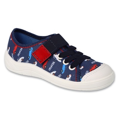 Befado chaussons enfants 351X032 bleu marine et rouge