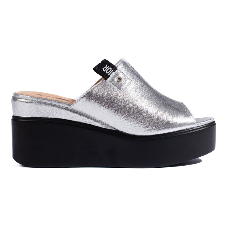 Talons compensés argentés Talons compensés argentés