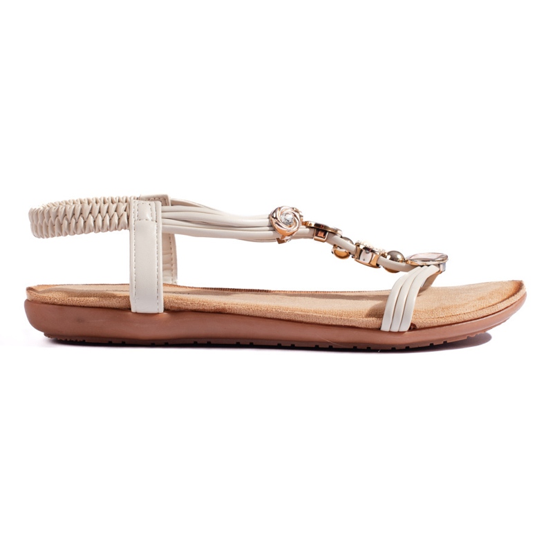 Sandales femme légères plates beiges