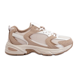 Baskets Kildia beiges pour femmes, chaussures de sport