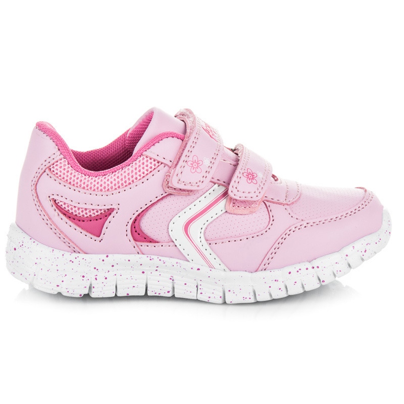 American Club Bottes roses avec velcro