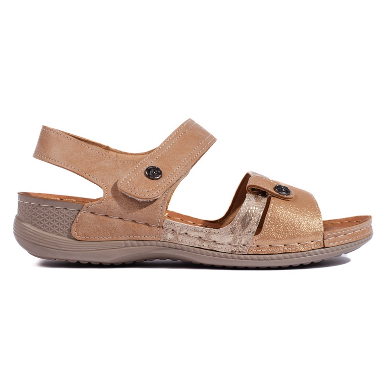 Sandales confortables pour femmes marron brun