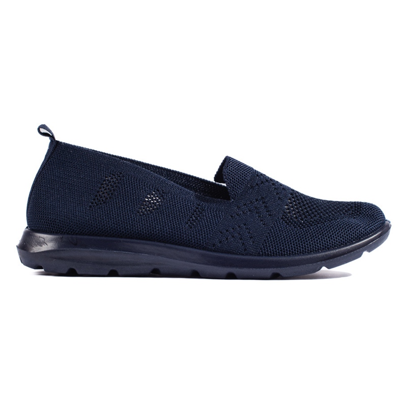 Slip on femme bleu marine en textile Slip on femme bleu marine en textile