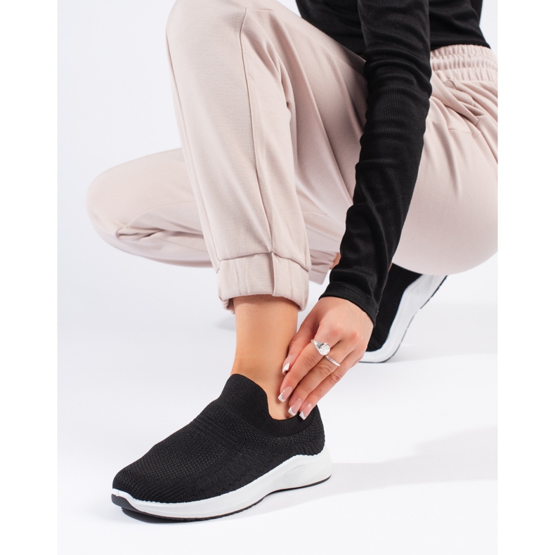 Baskets textiles noires le noir
