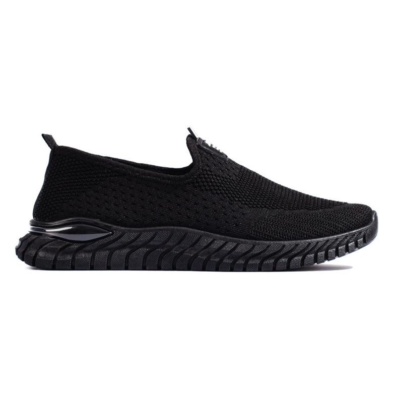 Baskets femme en textile noires
