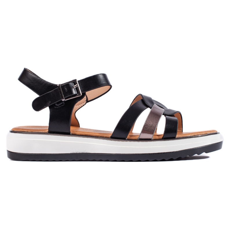 Sandales plateforme femme noires le noir