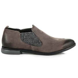 Vinceza Chaussures en cuir pour femmes gris