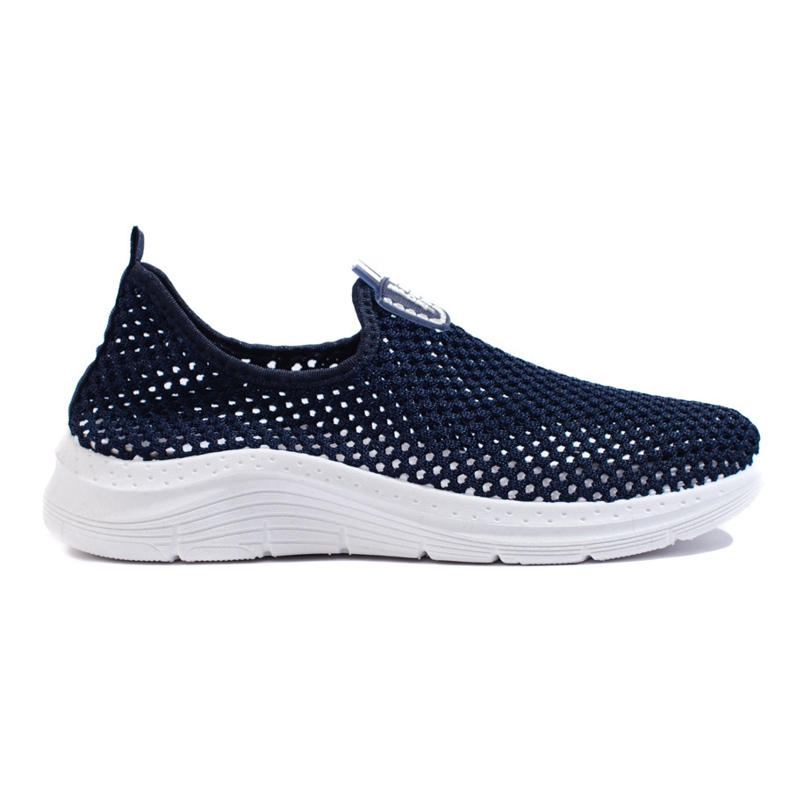 Chaussures de sport slip-on ajourées bleu marine