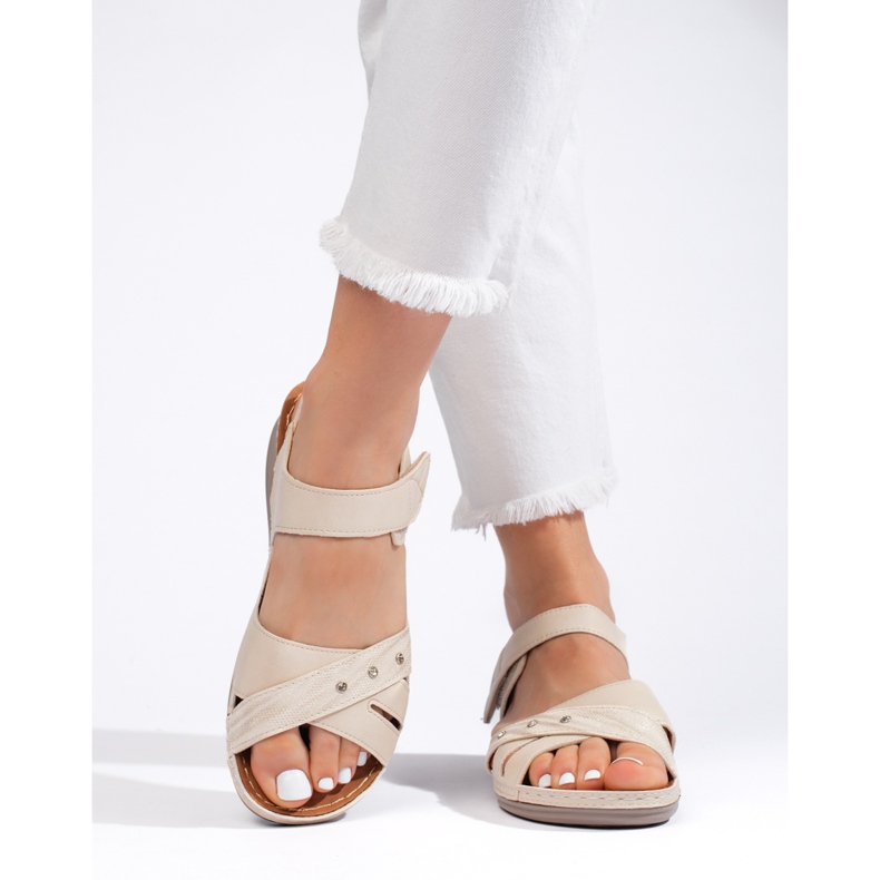 Sandales plateforme femme beige clair Sandales plateforme femme beige clair