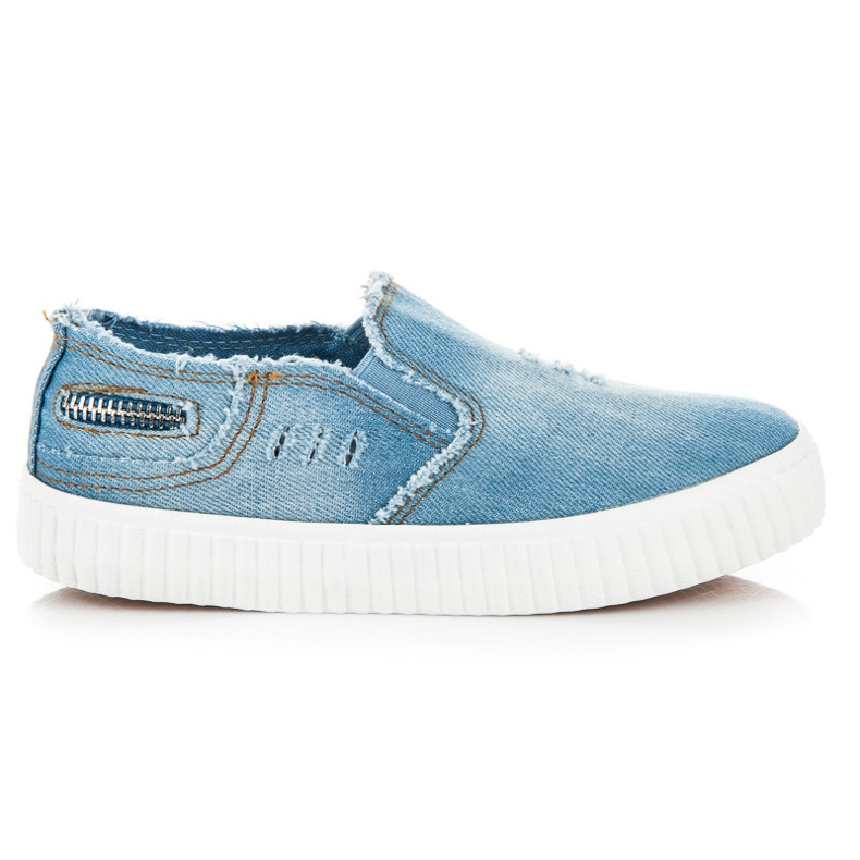 Sport Baskets en jean bleu