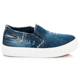 Sport Baskets en jean bleu