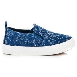 Sport Slipons sur la plate-forme bleu
