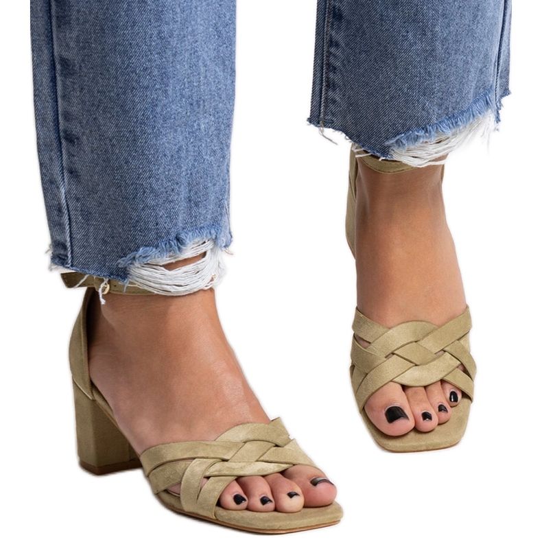 Sandales à talons hauts vertes de Wajda
