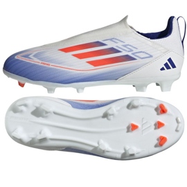 Chaussures de football Adidas F50 League Ll FG/MG IF1362 blanche Chaussures de football Adidas F50 League Ll FG/MG IF1362 blanche