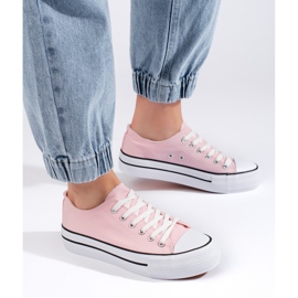Baskets roses femme