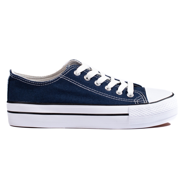 Baskets femme bleu marine